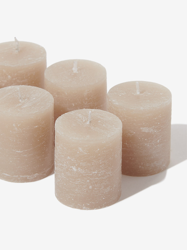 Westside Home Grey Votive Candles (Set of 6)