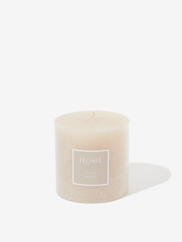 Westside Home Ivory Large Pillar Candle