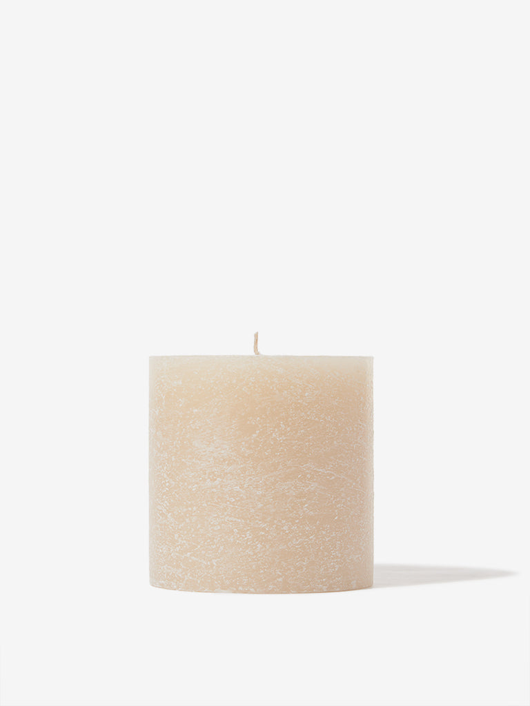 Westside Home Ivory Large Pillar Candle