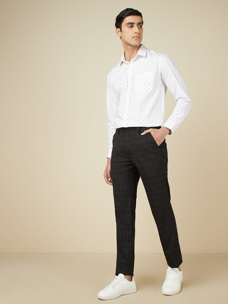 Buy WES Formals by Westside Black Carrot Fit Trousers Online at best price  at TataCLiQ