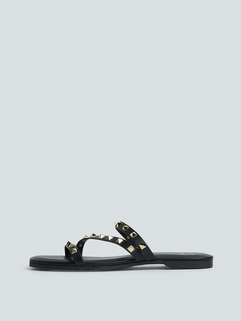 Buy LUNA BLU Beige Pearl Accent Toe Ring Sandals from Westside