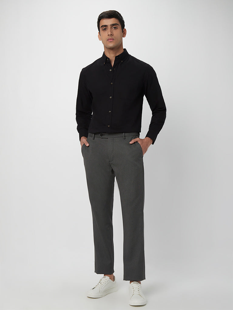Buy 24 Black Trouser  Formal pants for men  Beyours  Page 4