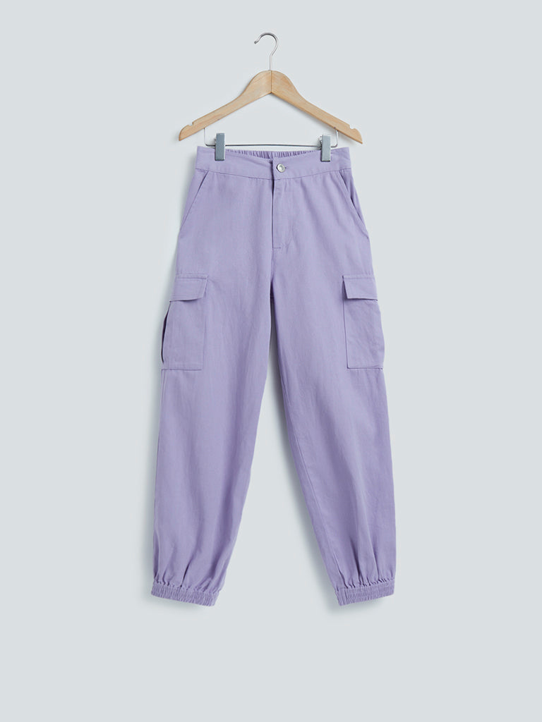 BDG Lilac Y2K Low Rise Cargo Pants  Urban Outfitters UK