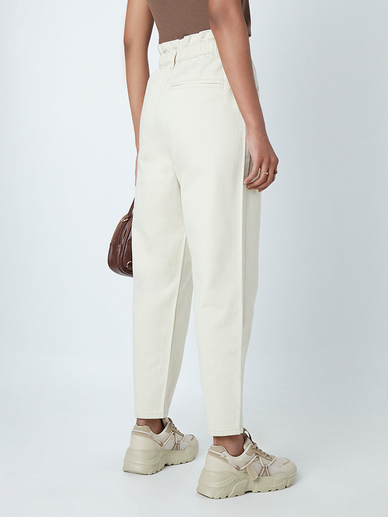 7 For All Mankind Paper Bag Waist Pants - Pam Hetlinger- The Girl From  Panama-4 copy - The Girl from Panama