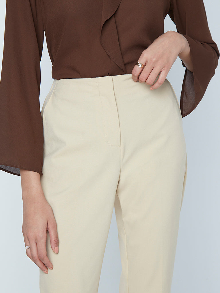 Antony Morato Casual Trousers  Buy Antony Morato Men Solid Beige Trouser  Online  Nykaa Fashion