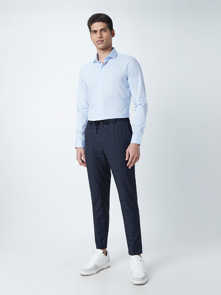 Buy online Turquoise Solid Flat Front Formal Trouser from Bottom Wear for  Men by Hangup for ₹959 at 40% off | 2023 Limeroad.com