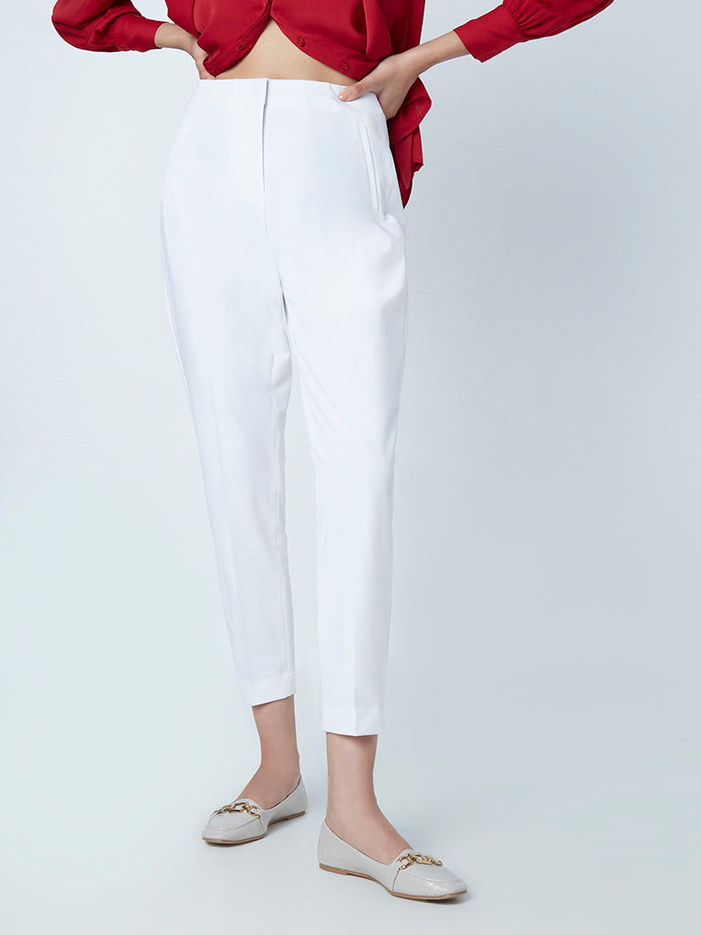 Buy High Waisted Pants High Waist Trousers Tapered Trousers Online in India   Etsy