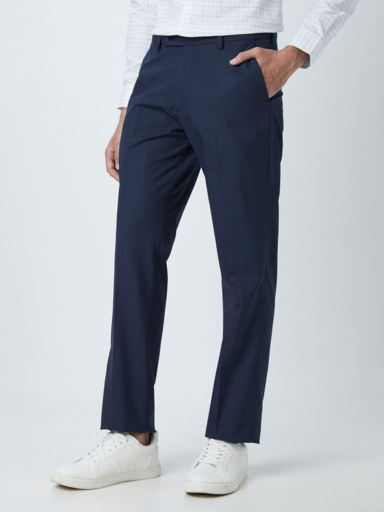 HUGO  Relaxedfit trousers in pinstripe stretch fabric