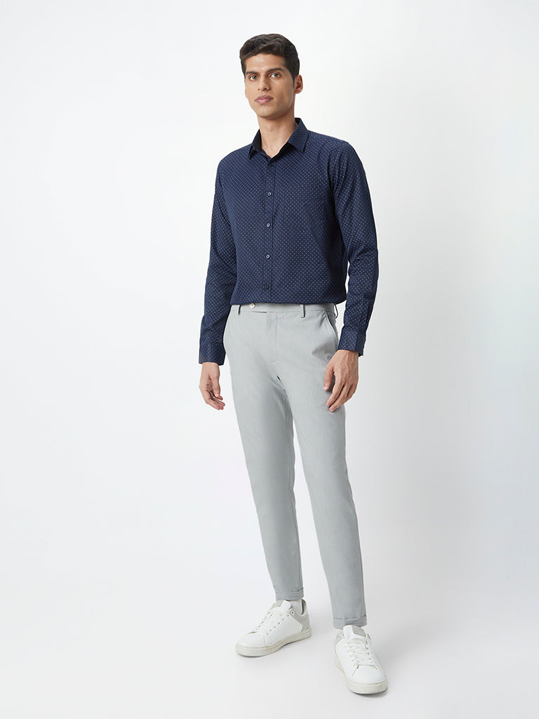 Buy Louis Philippe Grey Trousers Online  754974  Louis Philippe