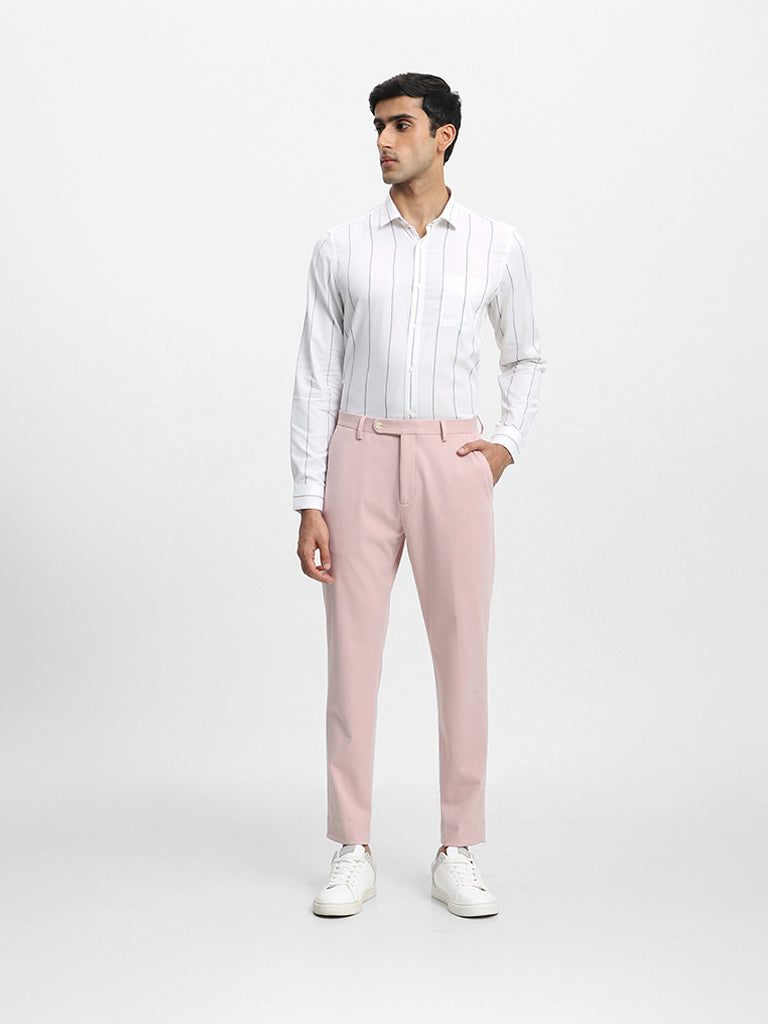 Allen Solly Casual Trousers  Buy Allen Solly Pink Trousers Online  Nykaa  Fashion