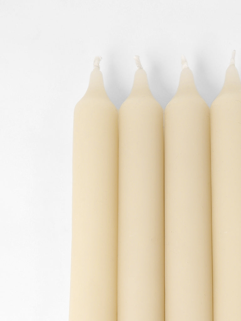 Westside Home Ivory Taper Candles- (Set of 4)