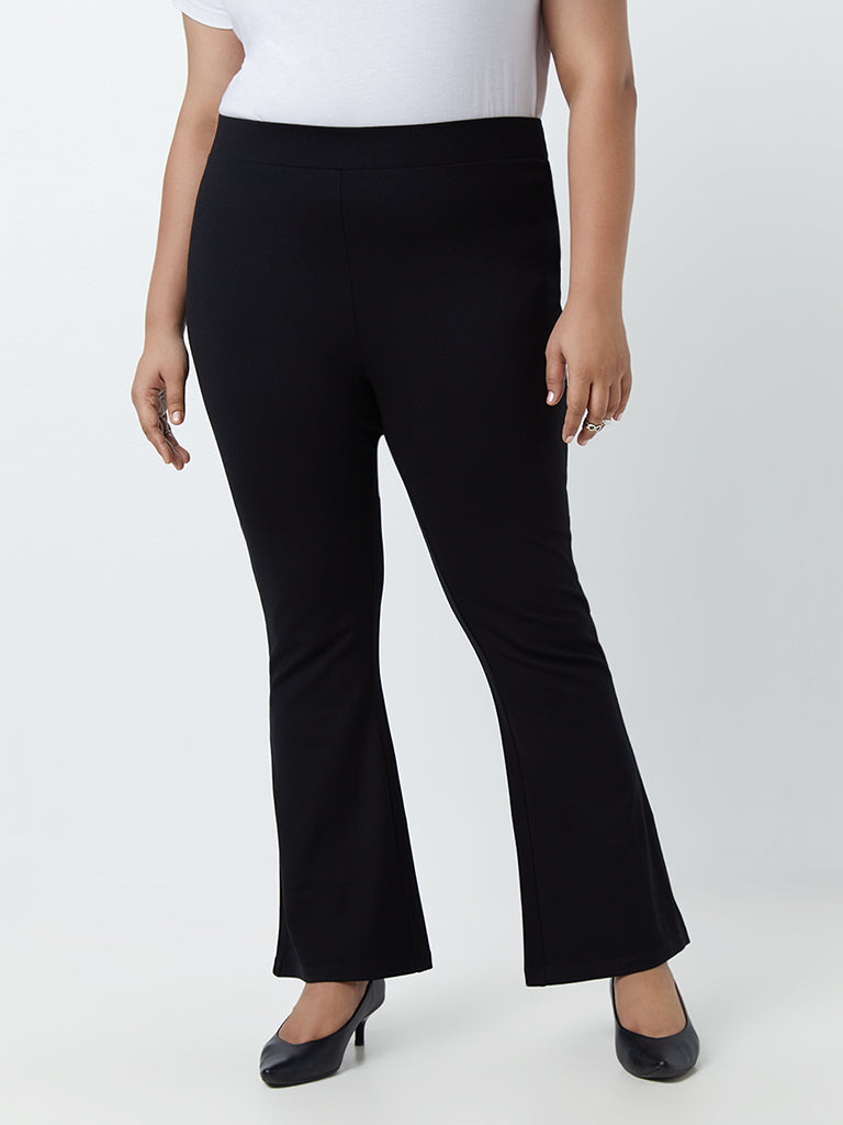 Buy BUTTONDOWN BLACK FLARE JEANS for Women Online in India