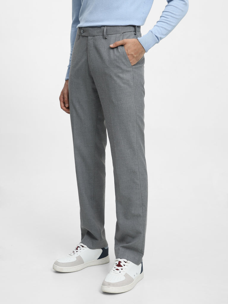 Light Blue Solid Trousers  Selling Fast at Pantaloonscom
