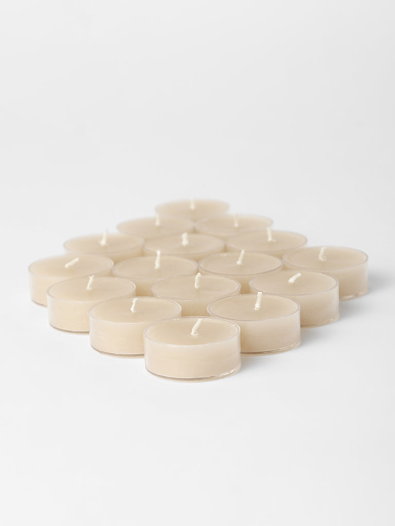 Westside Home Linen Wax Acrylic Tealight- (Set of 16)