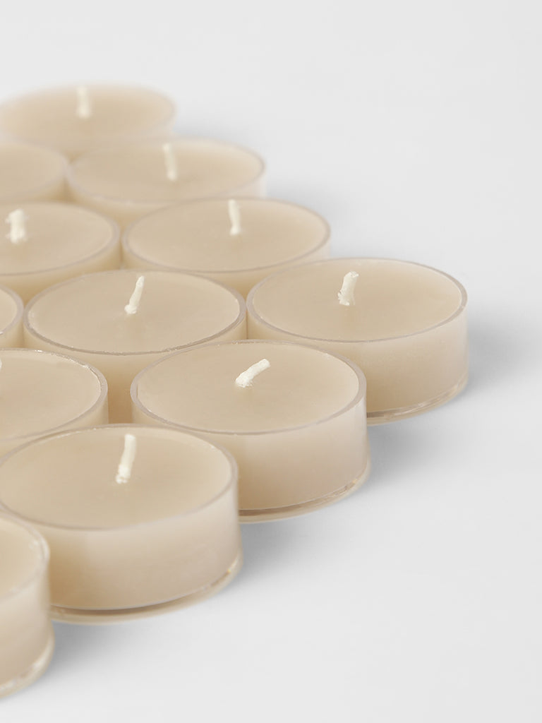 Westside Home Linen Wax Acrylic Tealight- (Set of 16)