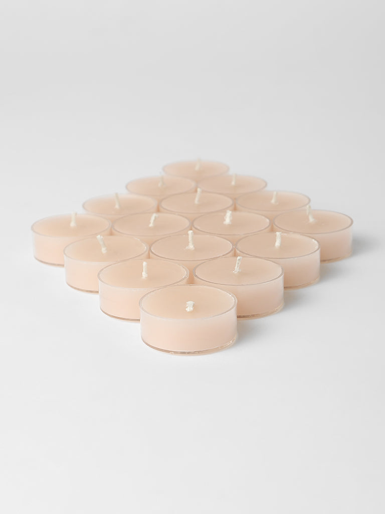 Westside Home Pink Wax Acrylic Tealight- (Set of 16)