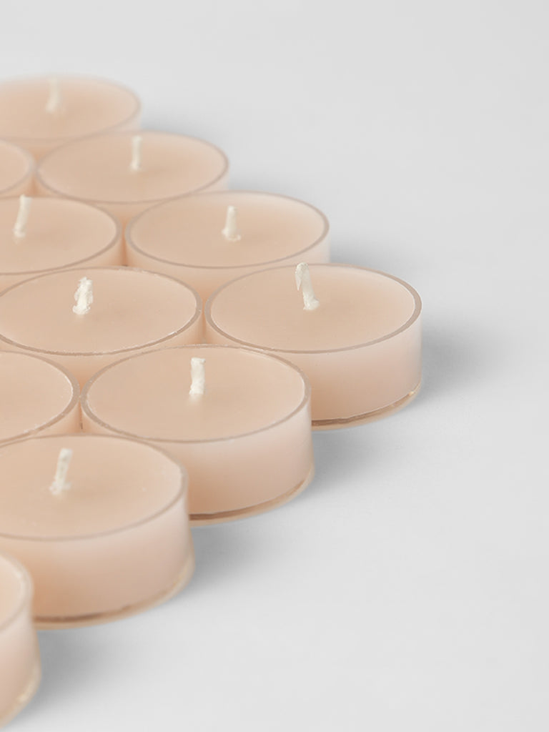 Westside Home Pink Wax Acrylic Tealight- (Set of 16)